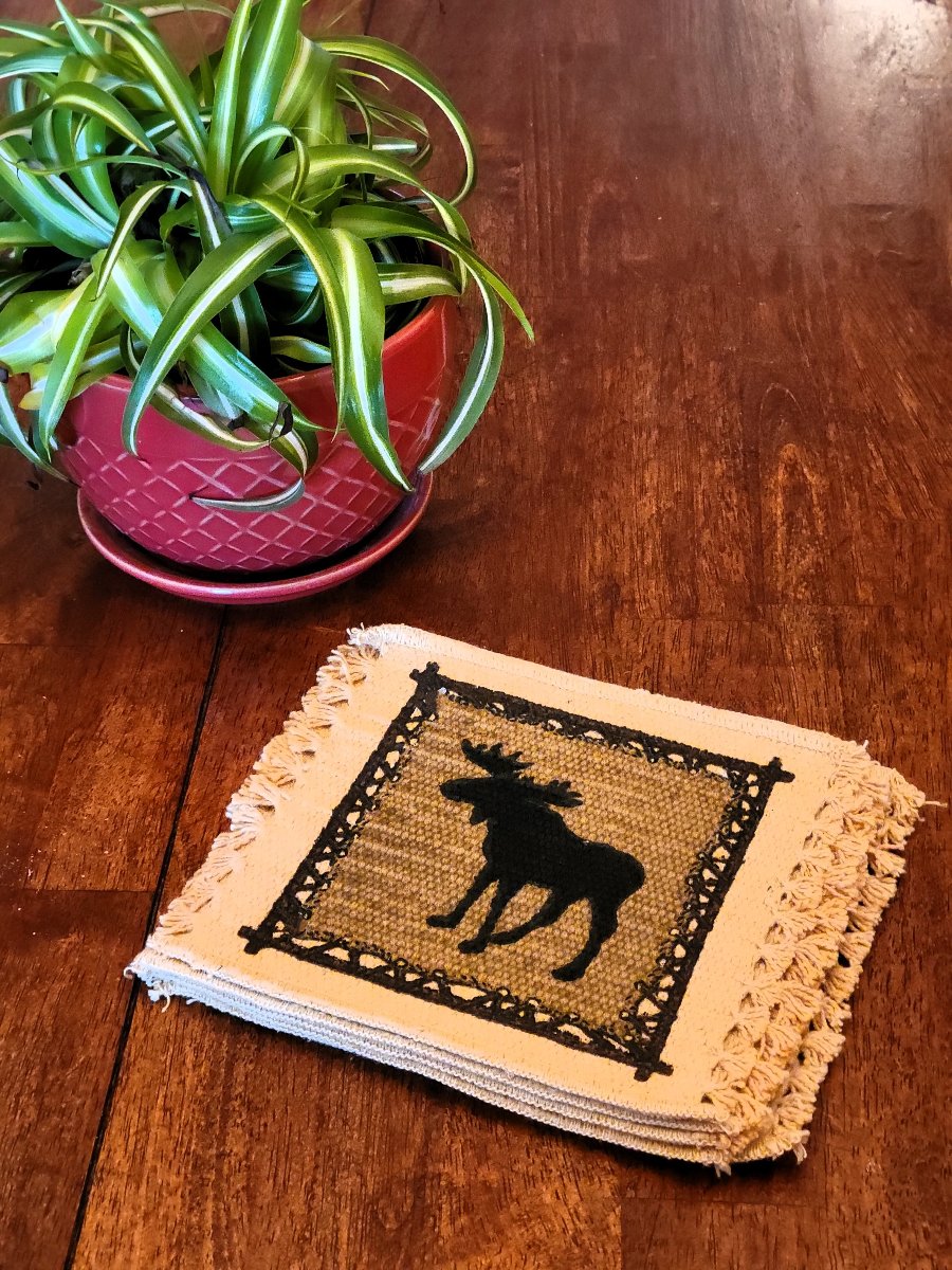 moose coaster mat