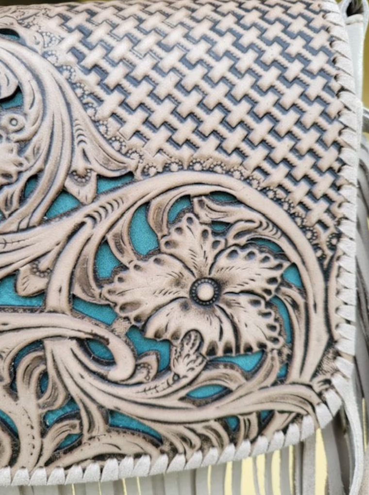  Flower Tooled detail