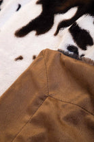 Cowhide Faux Fur Throw Blanket details